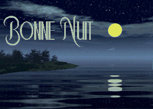 bonne nuit reflet de lune